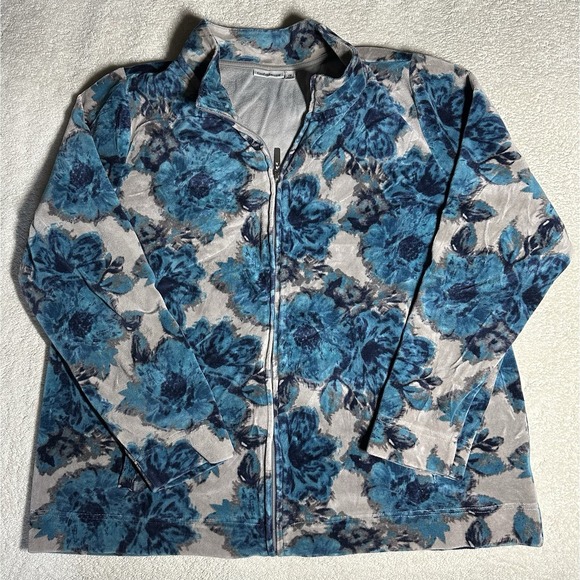 croft & barrow Jackets & Blazers - Croft and Barrow women's jacket floral print zip up XL